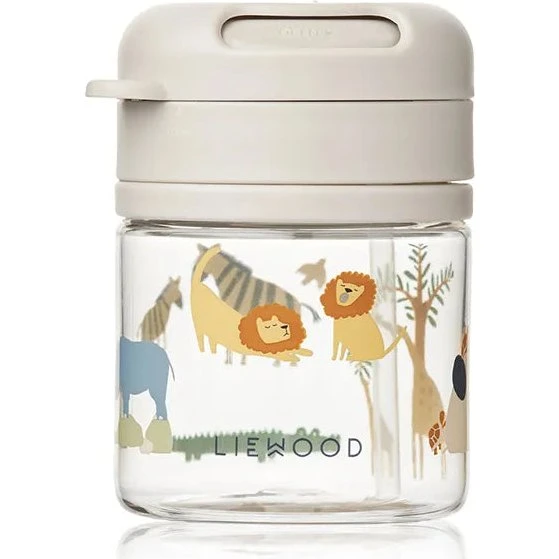 Liewood Pavia Tritan sugerørskop 280 ml (Peach/Sea Shell)