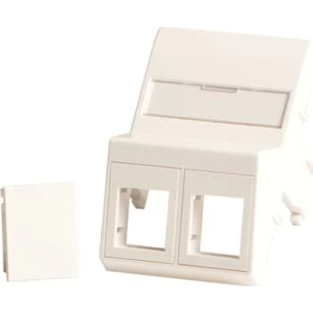 Clicfit Dataudtag 30° for 2x Keystone, Hvid, 50x75mm