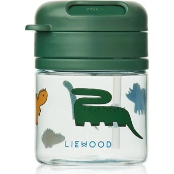 Liewood Pavia Tritan drikkekop 280 ml med sugerør – Dinosaurs