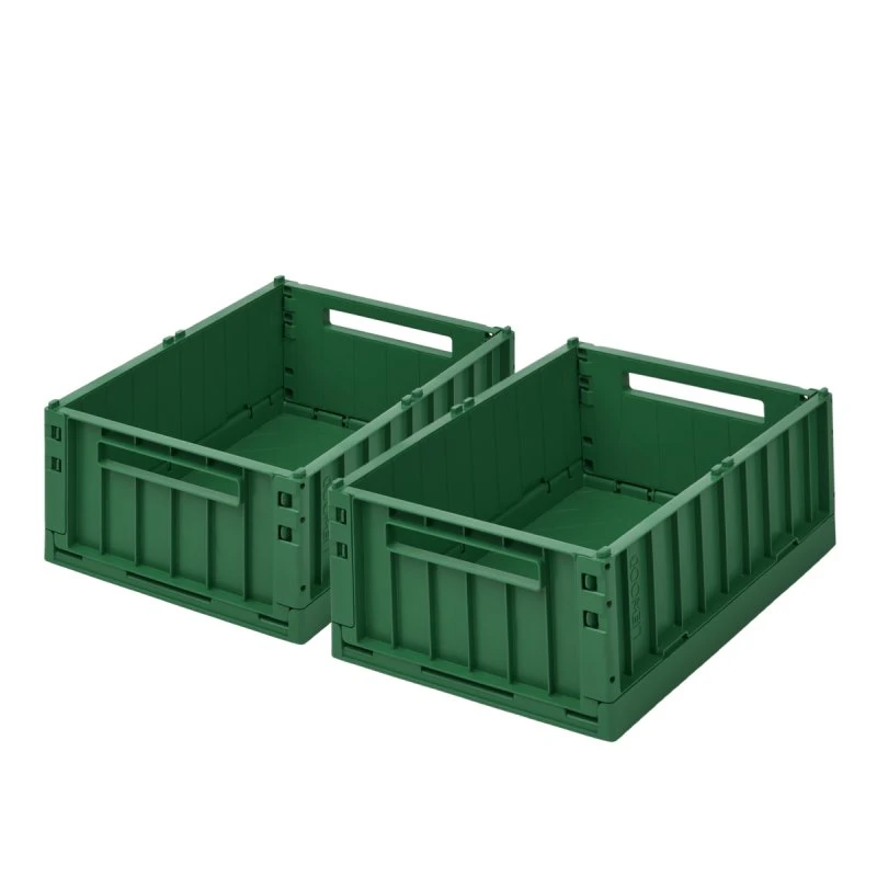Liewood Weston opbevaringskasse - Garden Green - 2-pak