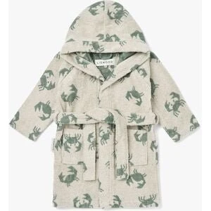 Liewood Lilana badekåbe i økologisk bomuld - Crab/Sandy