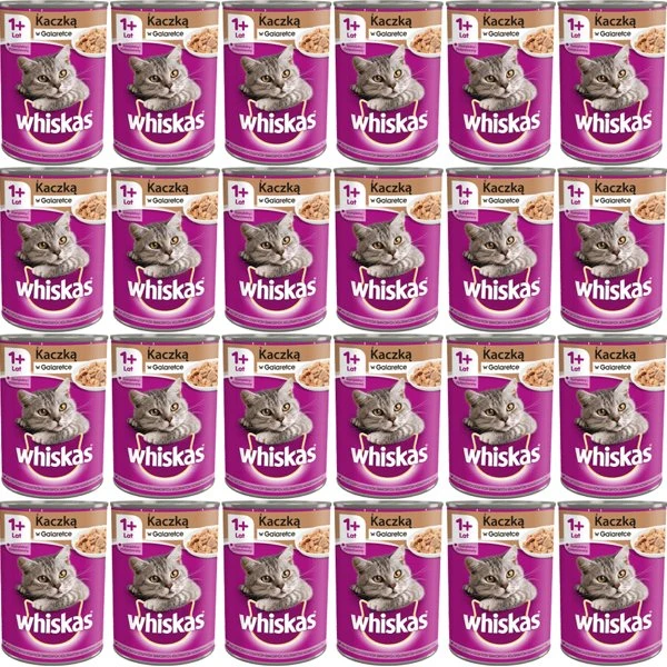 Whiskas Adult vådfoder med and, 24x400 g