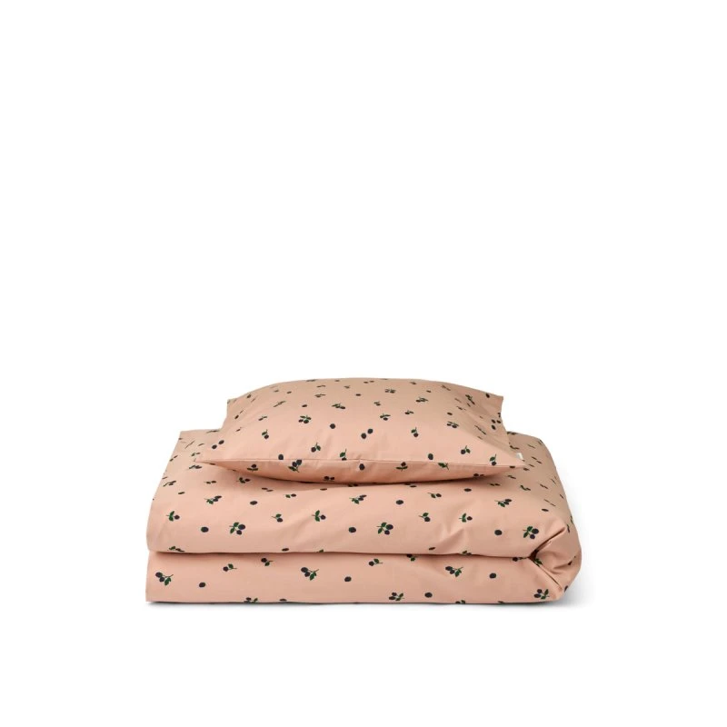 Liewood Carmen Baby Printet Sengetøj - Mini Berry/Pale Tuscany 70x100