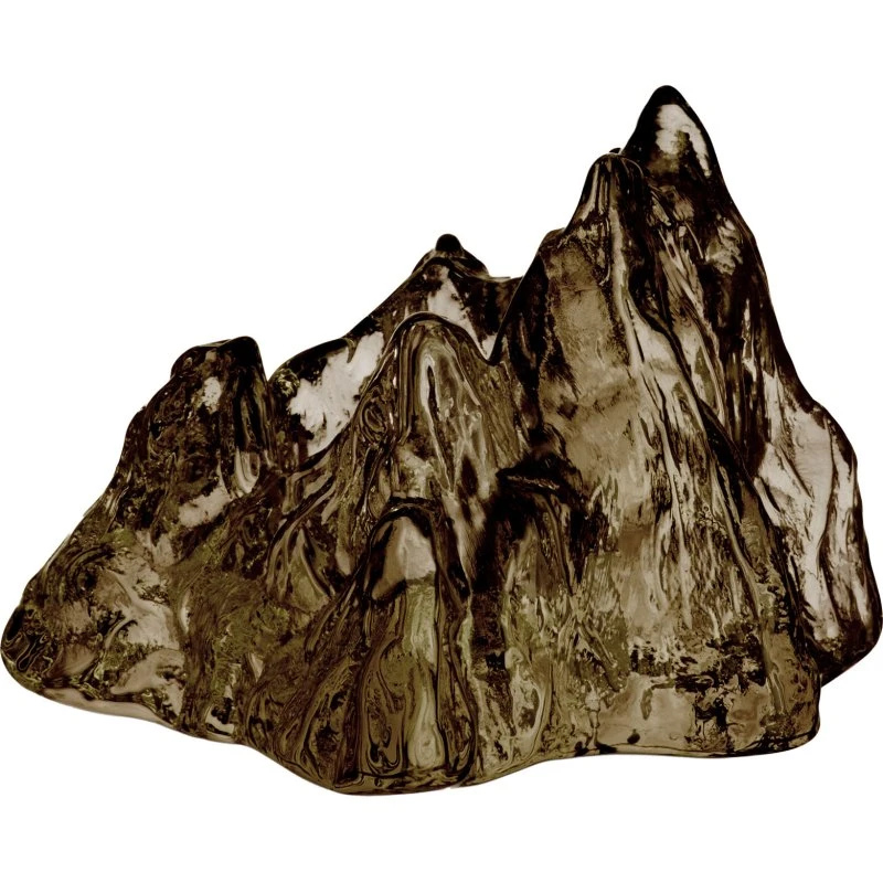 Kosta Boda The Rock lyslygte, 9,1 cm, taupe