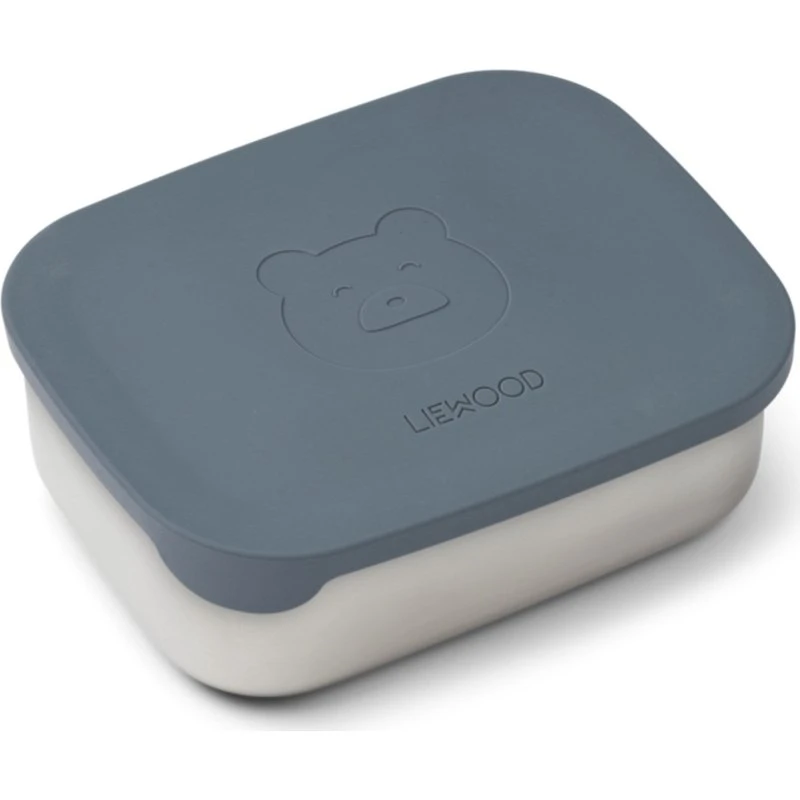 LIEWOOD Arthur madkasse i rustfrit stål – Mr Bear Whale Blue