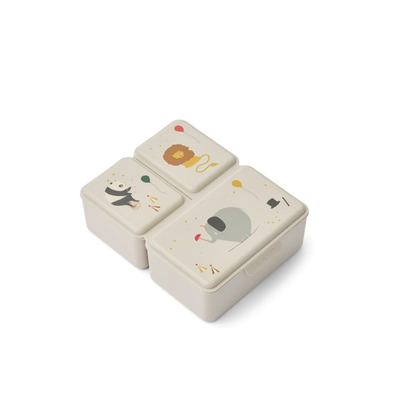 Liewood Driss Madkasse Circus/Sandy (3 rum, 75% genanvendt)