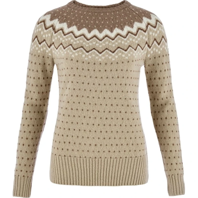 Fjällräven Övik Knit Sweater W. - Fossil/Suede Brown - XL