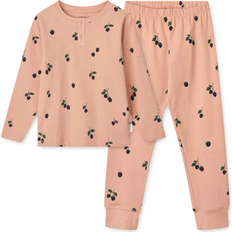 Wilhelm Baies Økologisk pyjamassæt til børn, pink