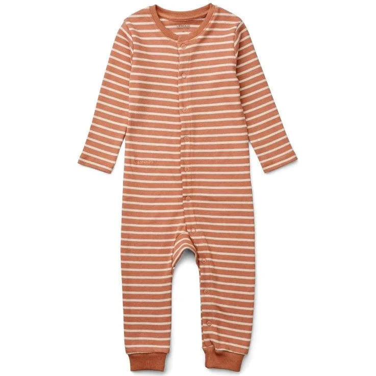 LIEWOOD Birk pyjamasheldragt – Tuscany Rose/Sandy Stripe