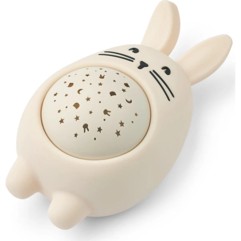 LIEWOOD Sandy Rabbit natlampe med lyd & projektor