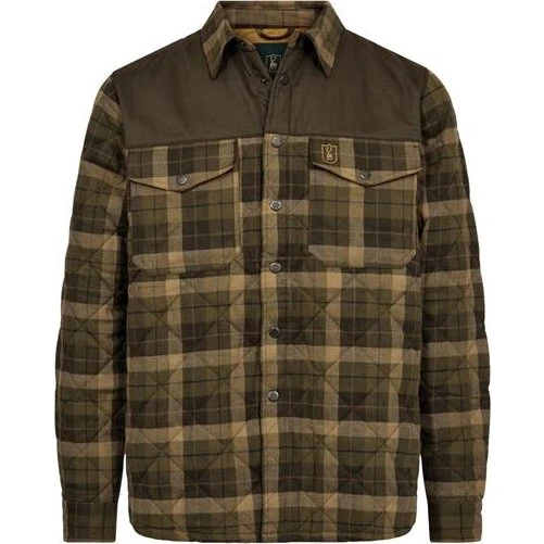 Deerhunter Youth Elbert Vatteret Skjortejakke - Brown Check