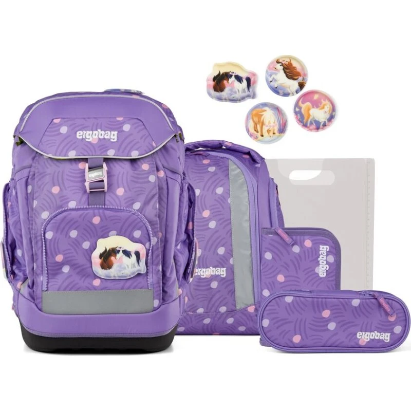 Ergobag Skoletaskesæt PonyBearadise