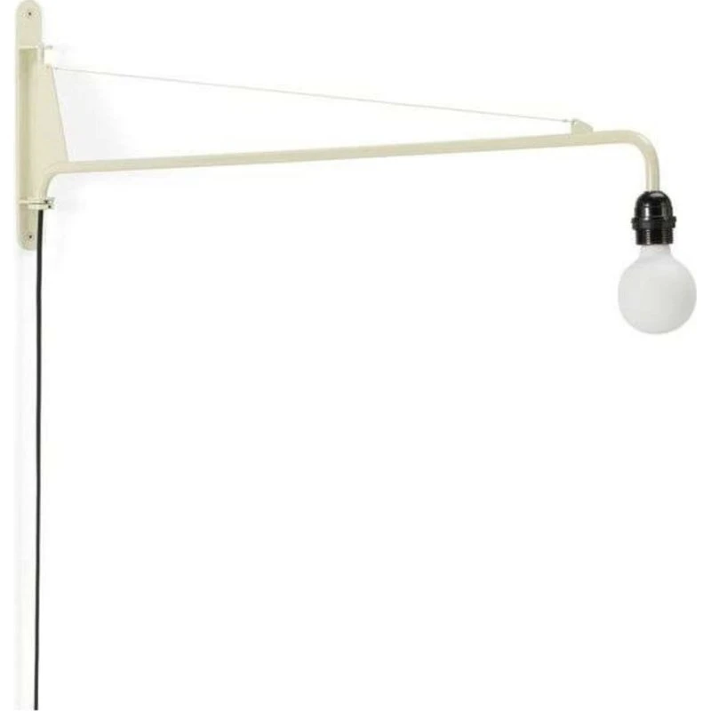 Vitra Petite Potence Væglampe Hvid - Designet af Jean Prouvé
