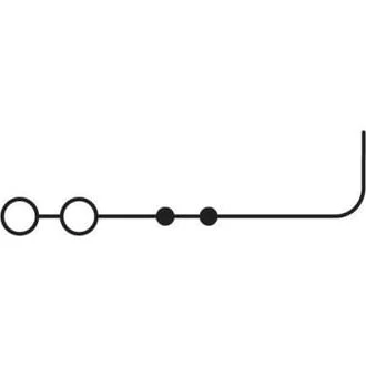PT 4-TWIN/1P Gennemgangsklemme, Grå, 6,2 mm