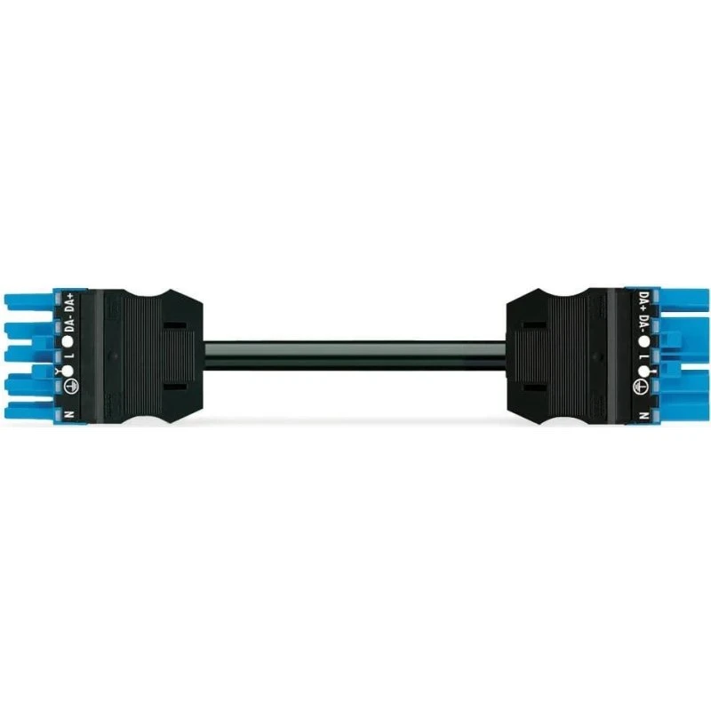 Mellemkabel H05Z1Z1-F 5G2,5mm² 5m Blå - Hunstik-hanstik CCA