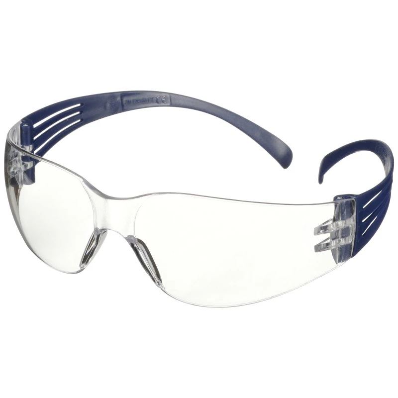 3M SecureFit 100 beskyttelsesbriller - Blåt stel/klart glas