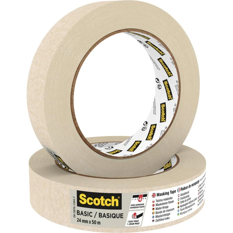 3M Scotch Basic Afdækningstape 24mm x 50m