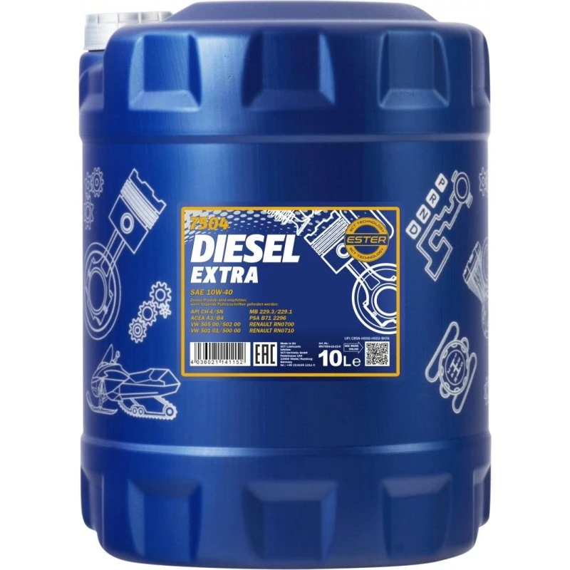 MANNOL Diesel Extra 10W-40 Motorolie, 10L