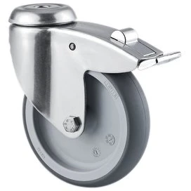 Drejehjul 3470 UFP 125 P30-13 grå m/ totalbremse