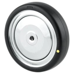 DYK 075x25 Løs hjul, sort massiv gummi, elektrisk ledende