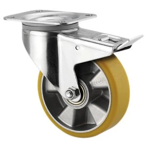 ITP 125 P63 Drejehjul med bremse, Ø125 mm, 300 kg