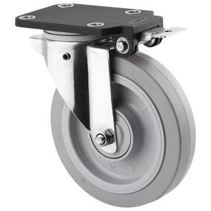 Tente Drejehjul 3476 UFP 160 P67 m/bremse, 160 mm