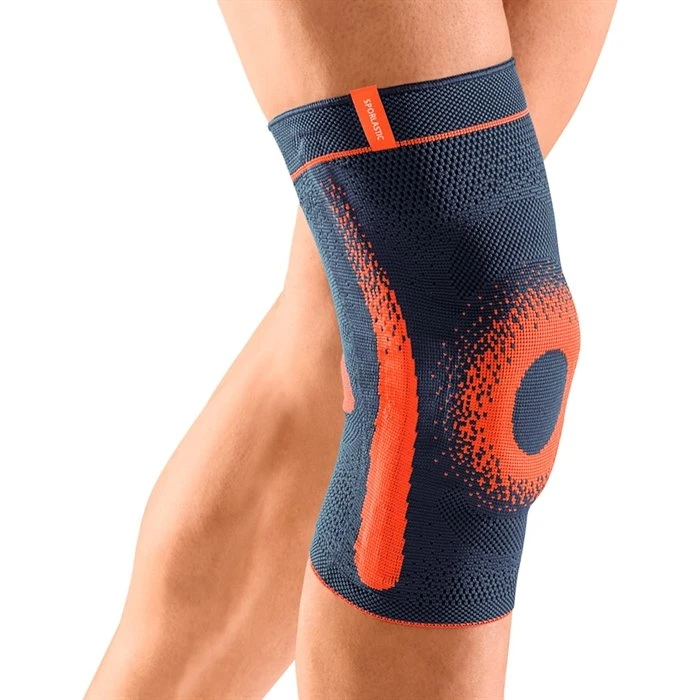 Sporlastic GENU-HiT® Supreme knæbandage, str. 4, blå/orange