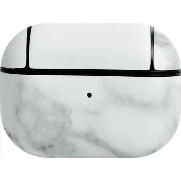 Terratec AirBox Pro AirPods Pro etui - Marmor Hvid/Grå