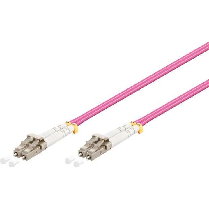 Pro Fiber Optical LC-LC OM4 Duplex Fiber 7.5m Rød
