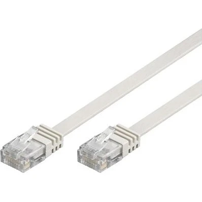 Goobay CAT5e UTP Fladt Netværkskabel, 2m, Hvid