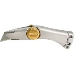 Stanley Tæppekniv Titan, buet aluminiumshåndtag, inkl. 5 blade