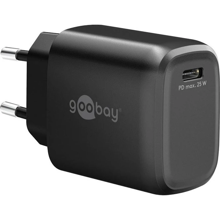 Goobay GaN Fast Charger 25W USB-C - Sort