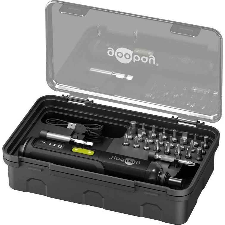 Goobay Mini Batteridrevet Skruetrækkersæt - 28 dele