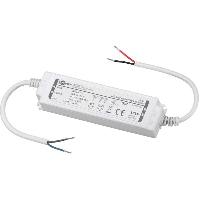 Goobay LED Transformer 24V DC 60W IP67