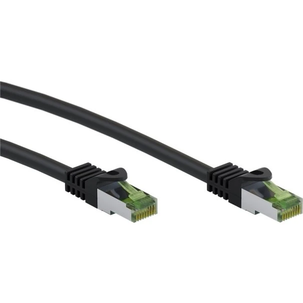 Goobay CAT 8.1 S/FTP RJ45 netværkskabel, 7,5 m, sort