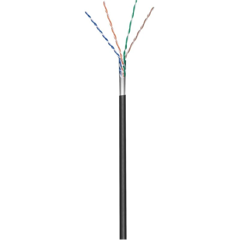 Goobay CAT 5e F/UTP Bulkkabel 100 m - Sort