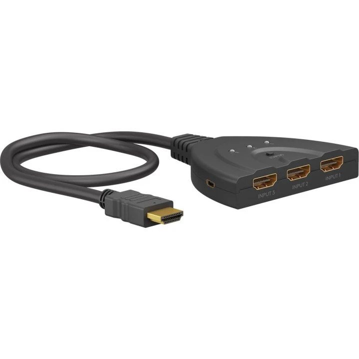 Goobay HDMI™ 3:1 Switch – 4K @ 60 Hz