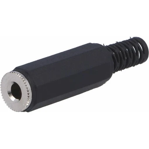 Goobay 11059 3.5 mm stereo hun jack-stik, sort