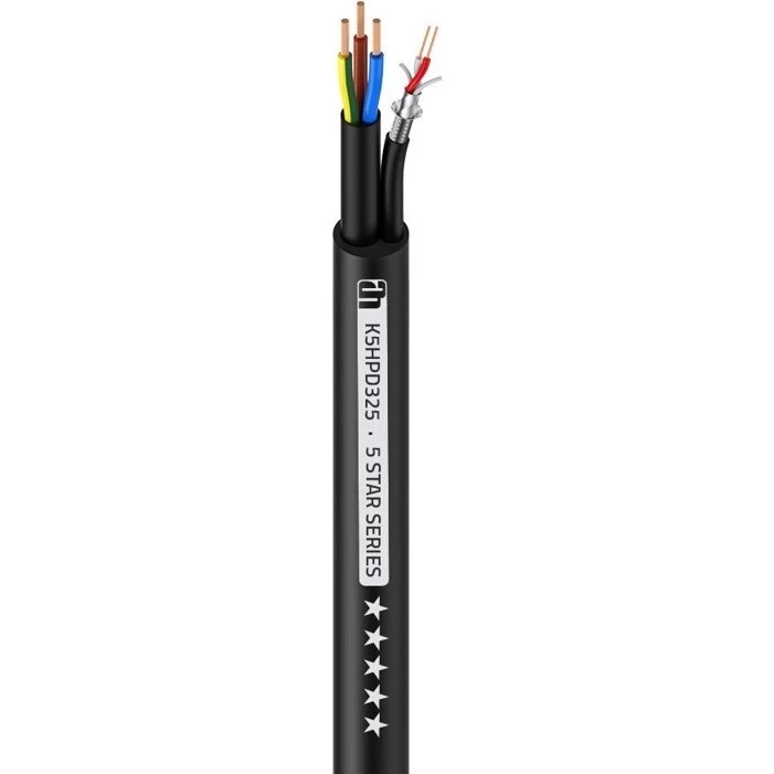 Adam Hall Hybrid Kabel Power & DMX 3x2,5mm² + 2x0,34mm² 100m