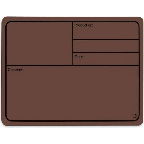 Adam Hall Magnetisk Tourlabel 177x127 mm - Brun