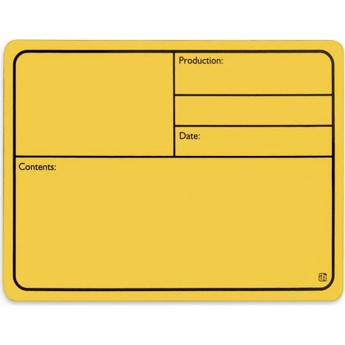 Adam Hall Magnetisk Tourlabel Gul 177x127 mm