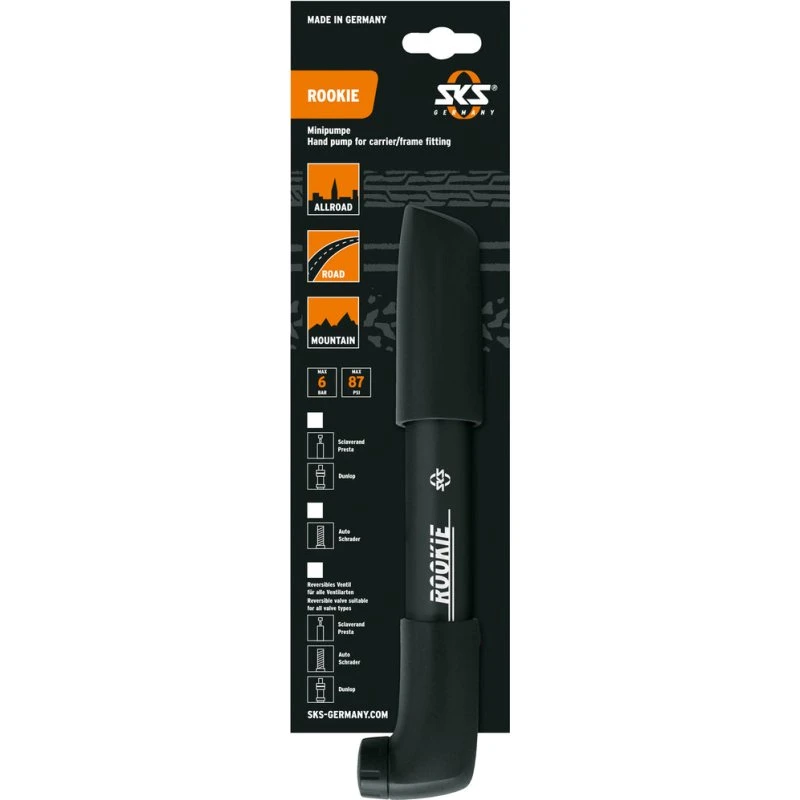 SKS Rookie Minipumpe – sort (passer alle ventiltyper)