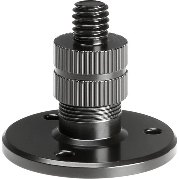 Adam Hall AH D921 Monteringsplade med 3/8" Gevind, Sort