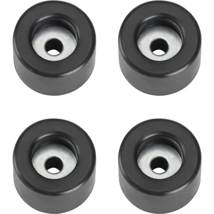 AH Gummifødder 25 x 15 mm - Sort, 4 stk.