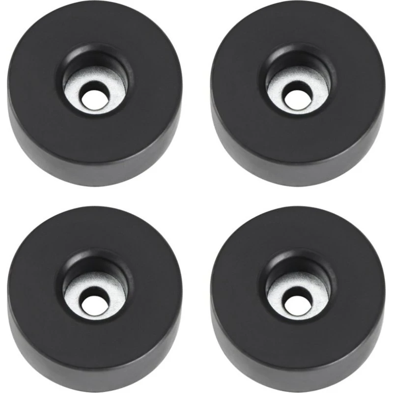 AH Gummifødder 38 x 15 mm - Sort (4 stk.)