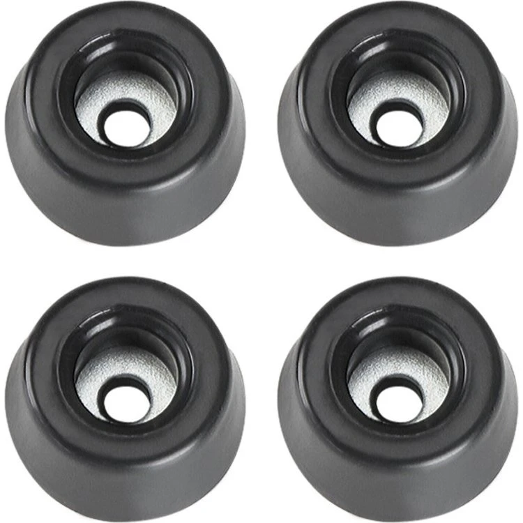 AH Gummifødder 20 x 9 mm - Sort - 4 stk.