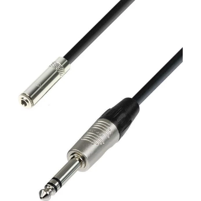 AH 4 STAR Jack 6,3mm til Minijack 3,5mm Stereo Forlængerkabel 6m