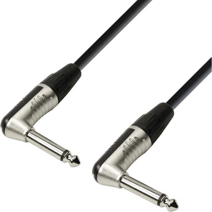 REAN Instrument Patchkabel Jack-Jack Mono Vinkel 0,6 m