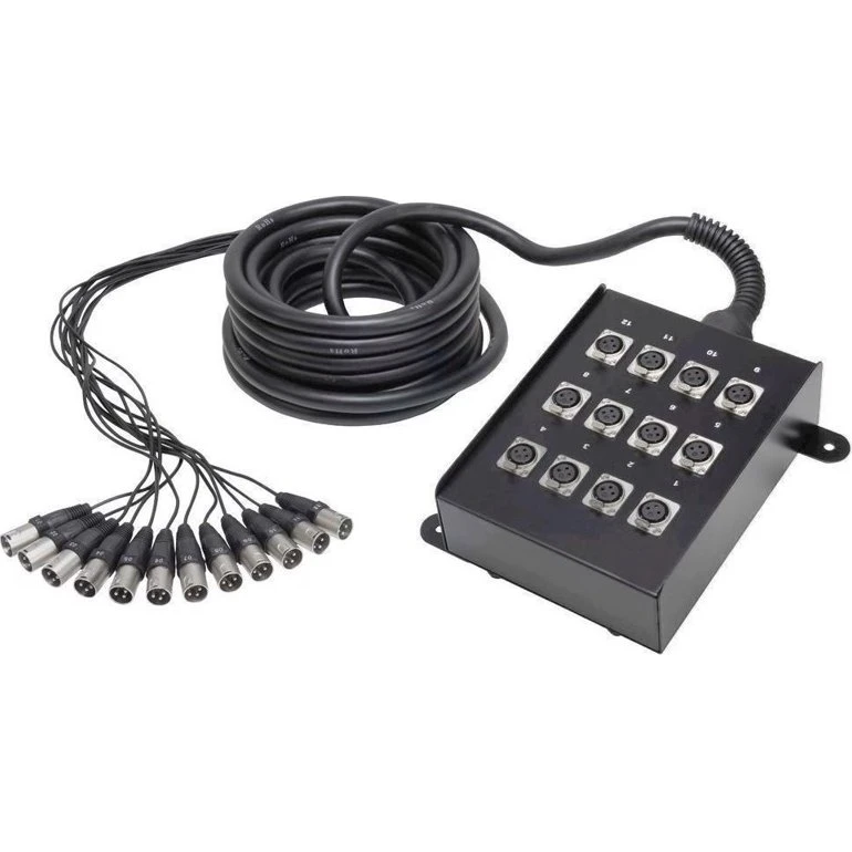 Adam Hall AH Multicore med Stage Box 12/0 - 10m kabel