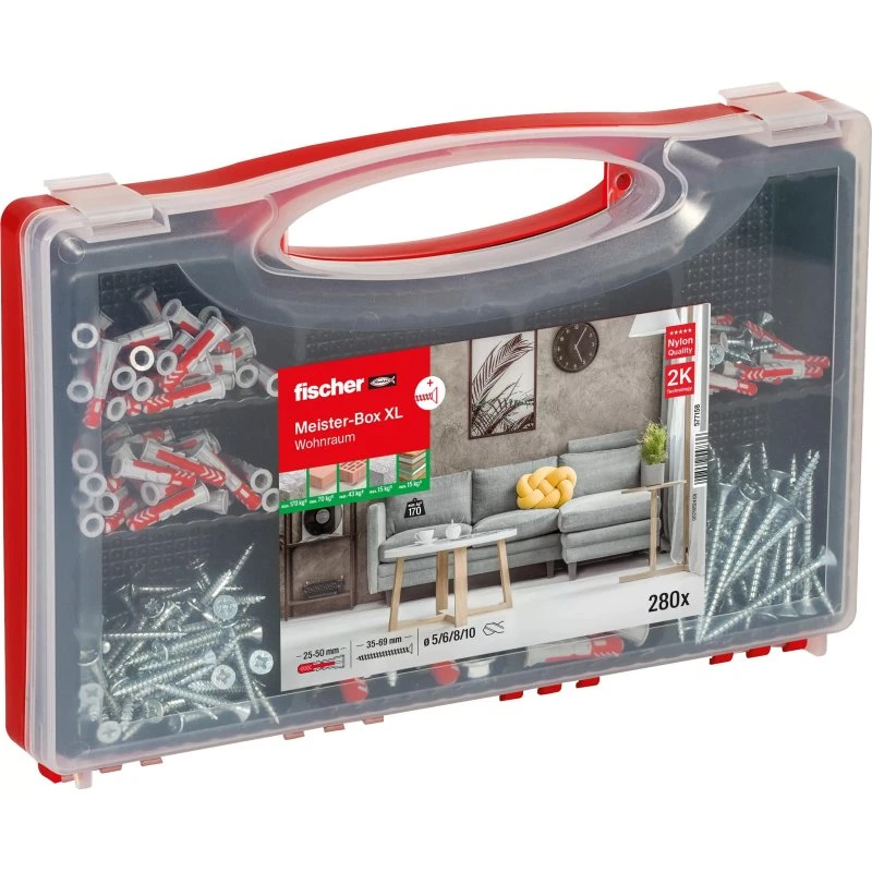 Fischer Meister-Box XL Fastgørelsessæt - 210 dele